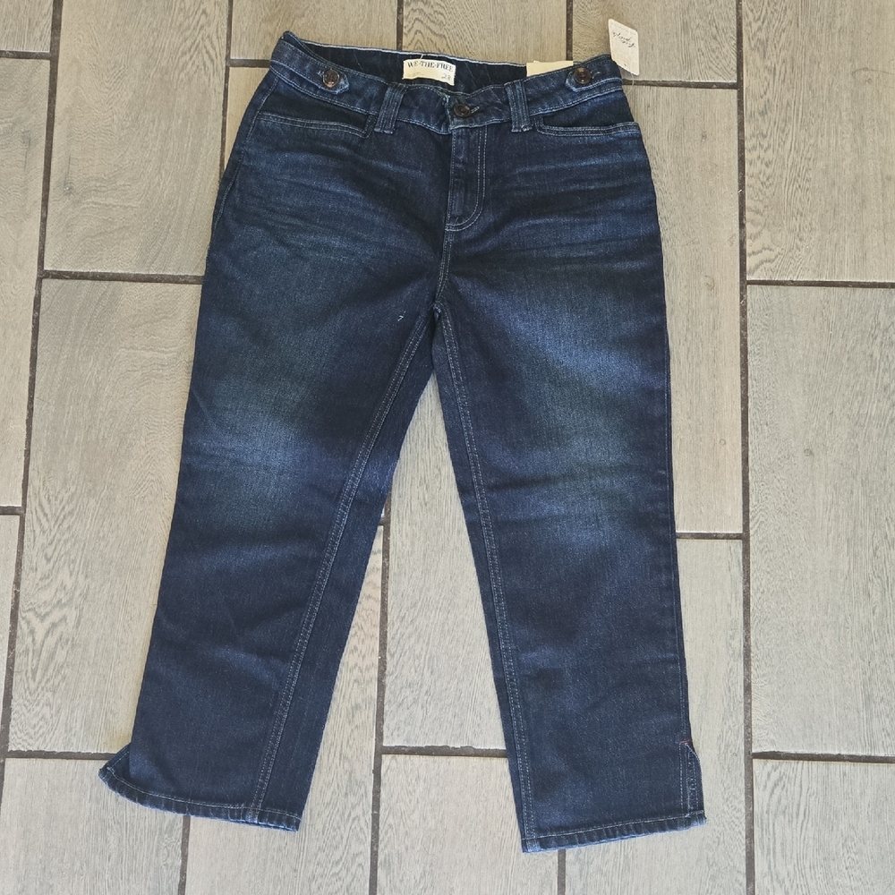NWT‎ We The Free Dark Indigo Capri Size 28.  fp21 Curated